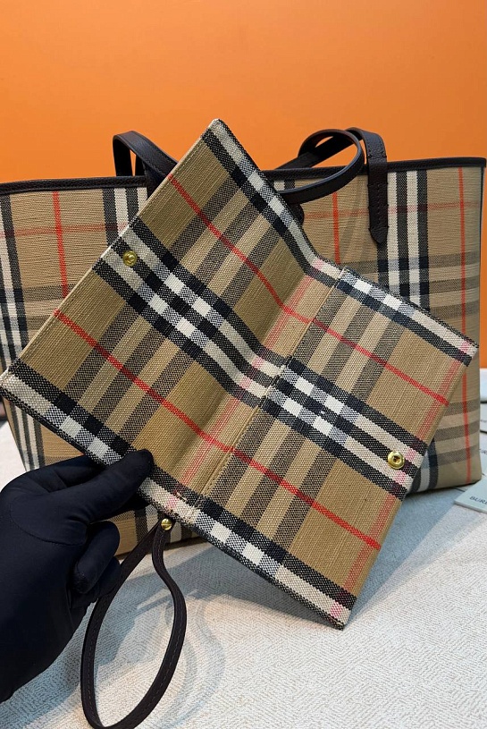 Кожаная сумка Burberry Medium Reversible Bloomsbury ​premium 37,5x17x30 см