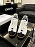 Женские кожаные кроссовки Chanel premium