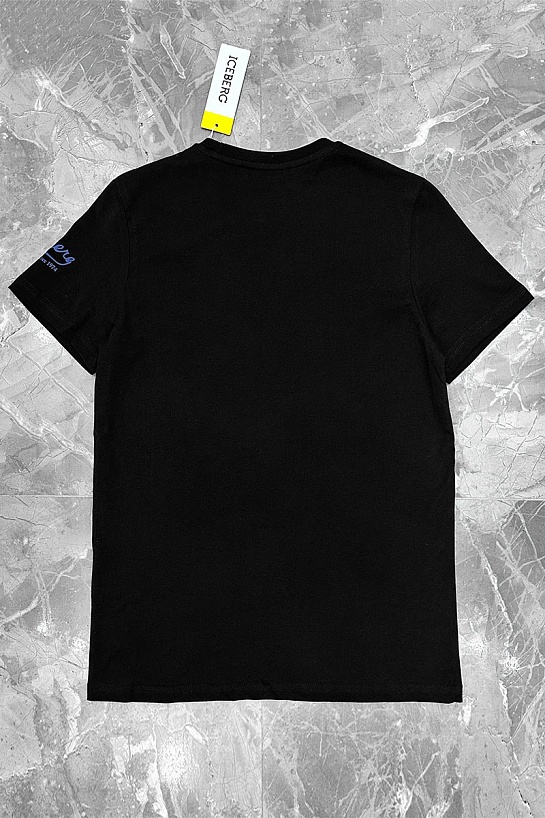 Мужская чёрная футболка Iceberg Snoopy