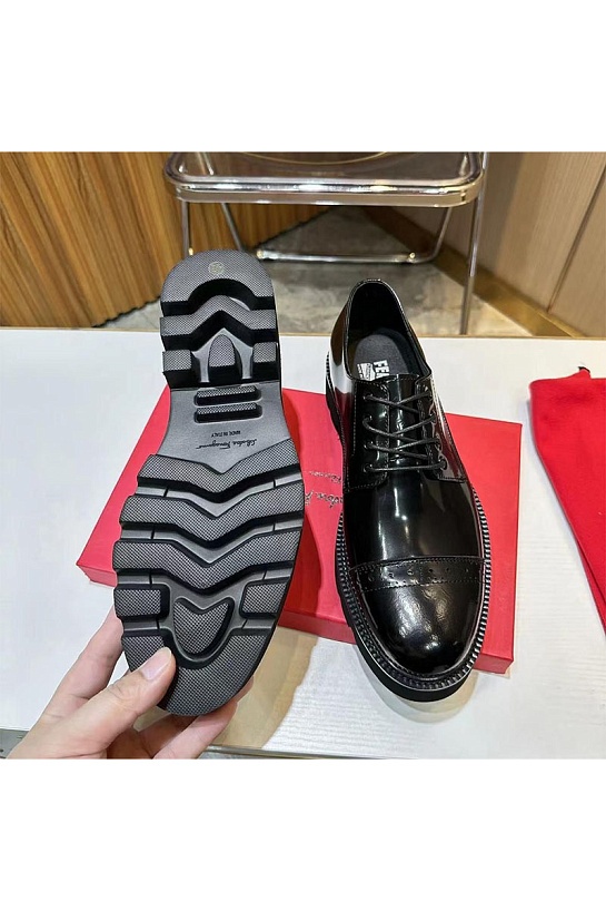 Мужские кожаные ботинки Salvatore Ferragamo