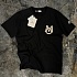 Мужская чёрная футболка Moncler monogram