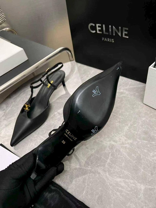 Женские кожаные туфли Celine premium