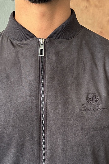 Мужской коричневый бомбер Loro Piana   