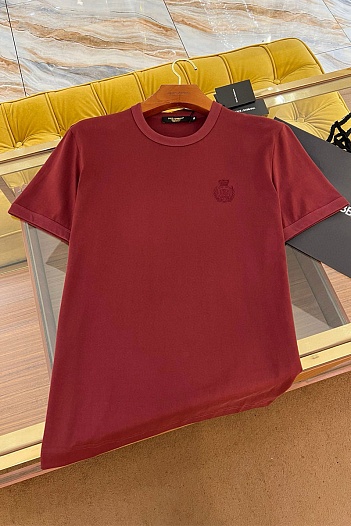 Мужская футболка Dolce & Gabbana Premium - Burgundy   