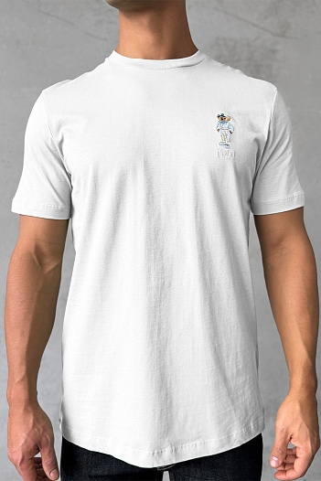 Футболка Polo Ralph Lauren logo-embroidered - White   