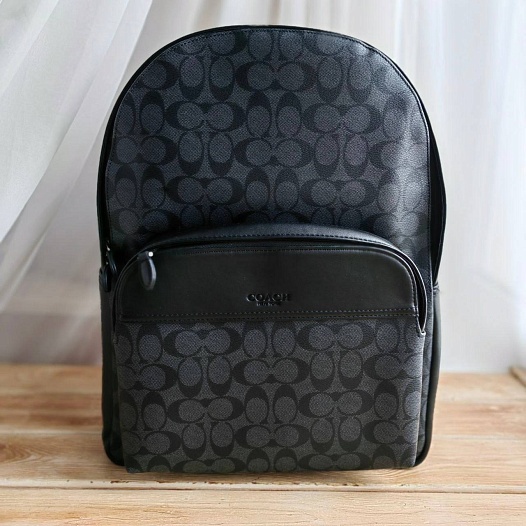 Кожаный рюкзак Coach monogram 39x30 см   