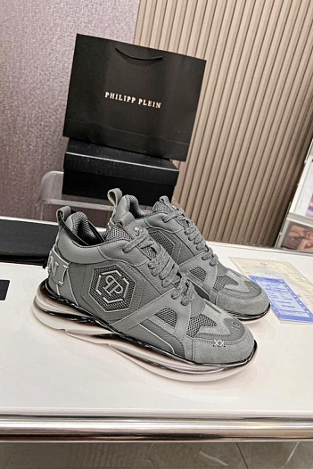 Мужские кроссовки Philipp Plein Hurricane - Grey   