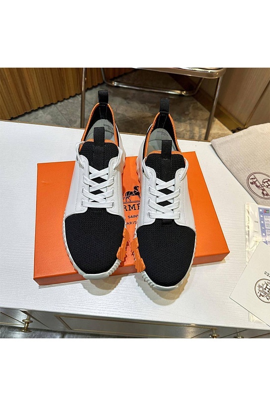 Мужские кроссовки Hermes Depart - Black / White