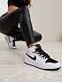 Женские кроссовки Nike Dunk High - White / Black / Silver