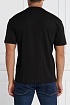 Мужская чёрная футболка Emporio Armani 7 logo-print