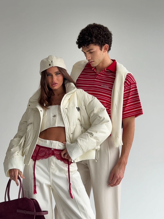 Женская куртка Prada premium - White