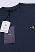 Мужская футболка Prada logo-plaque - Navy