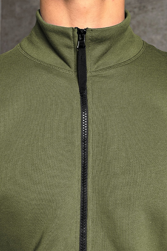 Кофта зелёного цвета Stone Island Zip-Up Compass-patch