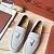 Женские замшевые лоферы Loro Piana Open Walk Premium - Grey