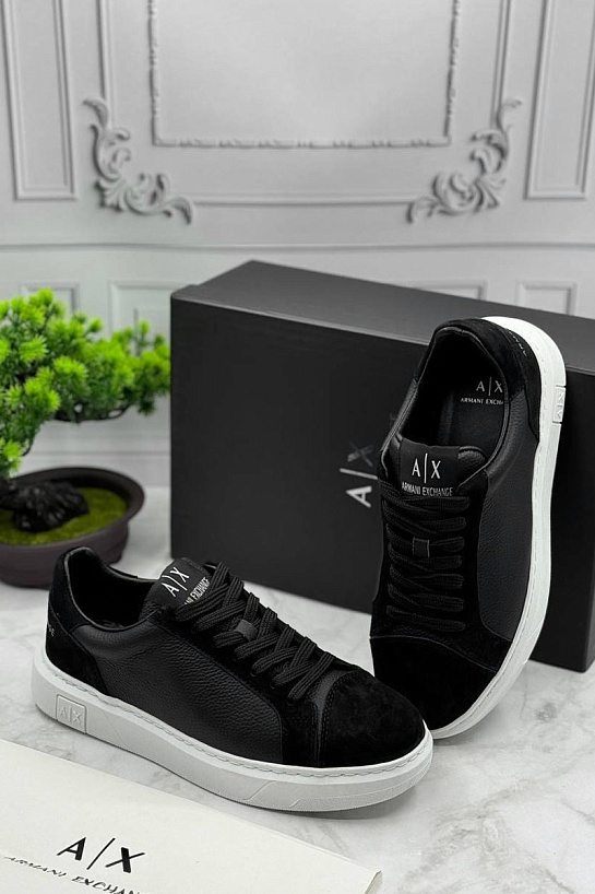 Мужские комбинированные кроссовки Armani Exchange