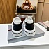 Комбинированные кроссовки Prada logo-stripe - Black / White