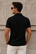 Мужское чёрное поло Dsquared2 ICON white-logo