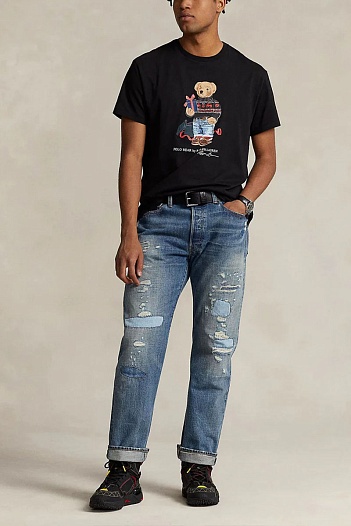 Чёрная футболка Polo Ralph Lauren "Bear"   