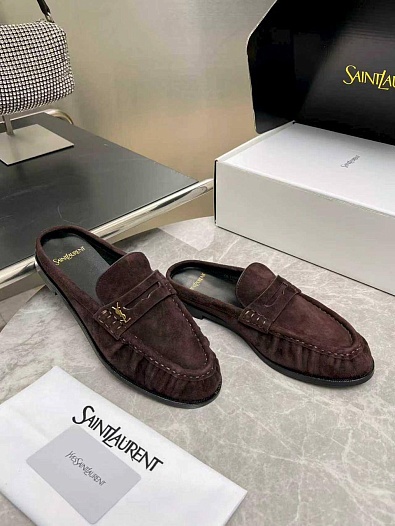 Женские замшевые мюли Yves Saint Laurent premium   