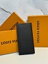 Кожаный бумажник Louis Vuitton Brazza premium 10x19x2 см