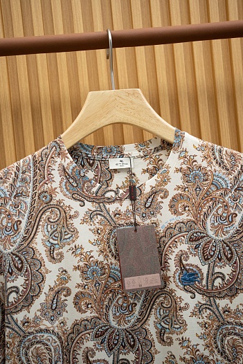 Бежевая футболка с узором пейсли Etro Premium   