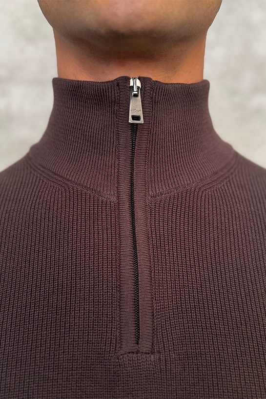 Мужской джемпер Paul & Shark zip-up - Brown