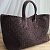 Замшевая сумка Bottega Veneta Cabat 40x28 см - Brown