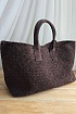 Замшевая сумка Bottega Veneta Cabat 40x28 см - Brown