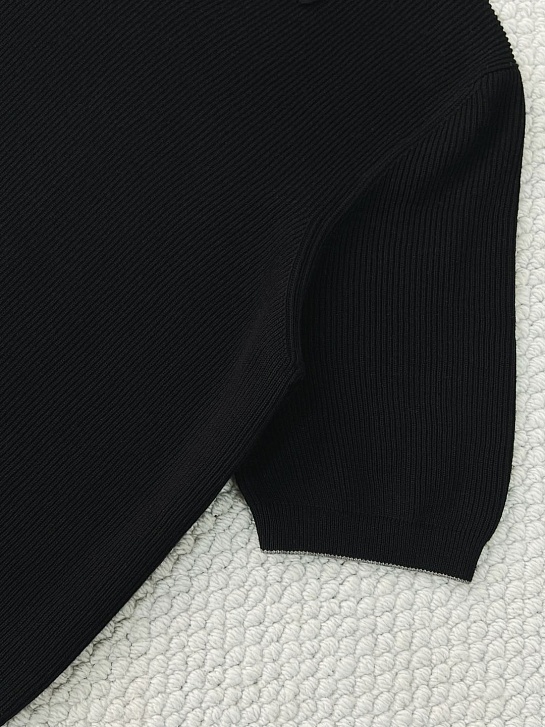 Мужское чёрное поло Brunello Cucinelli Premium