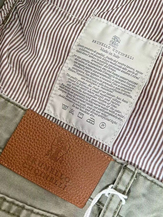 Мужские джинсы Brunello Cucinelli Premium Leisure Fit - Green
