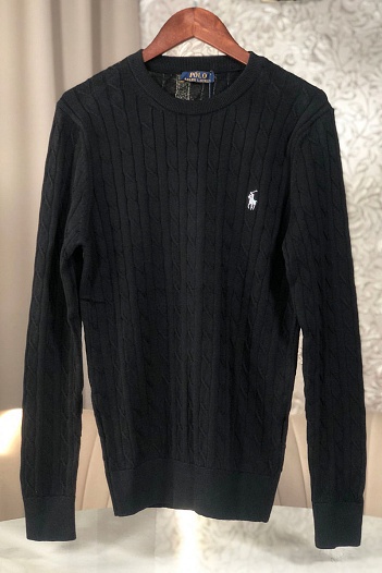 Чёрный джемпер Polo Ralph Lauren logo-embroidered   