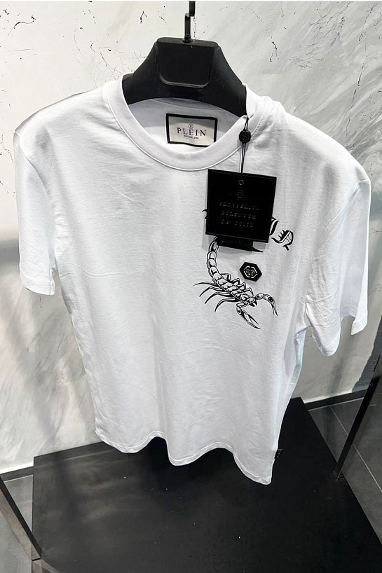 Футболка белого цвета Philipp Plein Scorpion