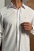 Мужская рубашка Hermes H embroidered - White