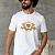 Белая футболка Versace Coupe Blason embroidered