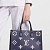 Женская сумка Louis Vuitton Onthego MM Premium 35x27x14 см - Navy