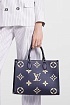 Женская сумка Louis Vuitton Onthego MM Premium 35x27x14 см - Navy
