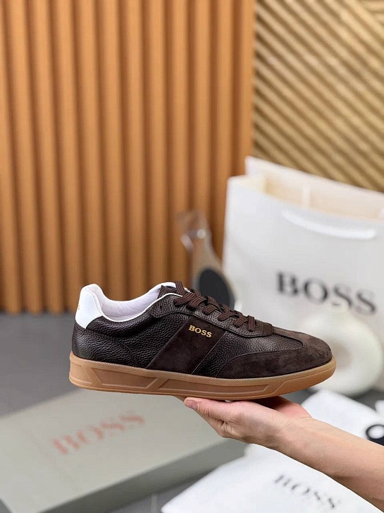Комбинированные кроссовки Hugo Boss Brandon - Brown