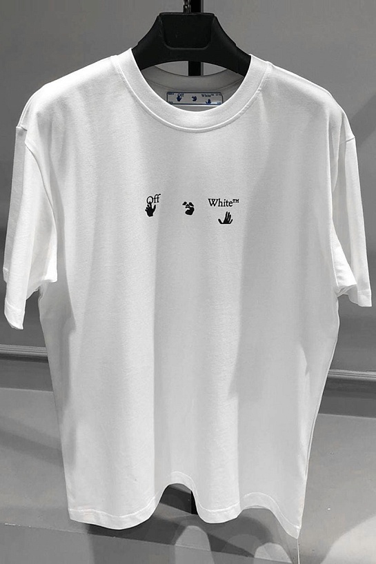 Белая оверсайз футболка Off-White 21SS Black Marker