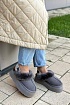 Замшевые женские слиперы с мехом UGG Funkette Platform