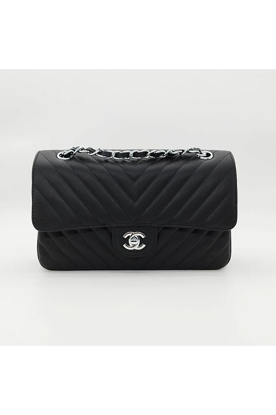 Женская кожаная сумка Chanel Medium Classic Double Flap 25x16x7 см