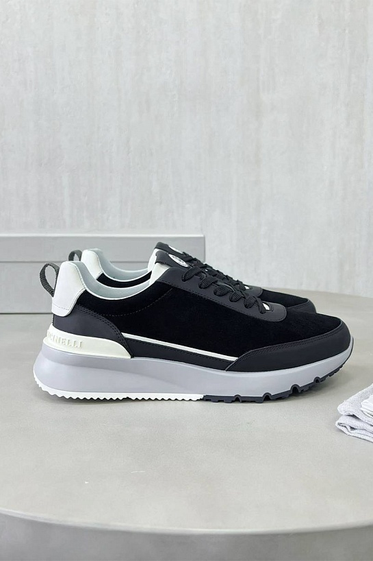Замшевые кроссовки Brunello Cucinelli Premium - Black