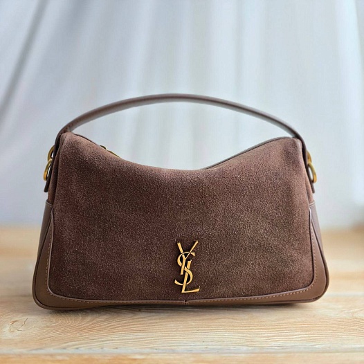 Замшевая сумка Yves Saint Laurent 29x18 см   