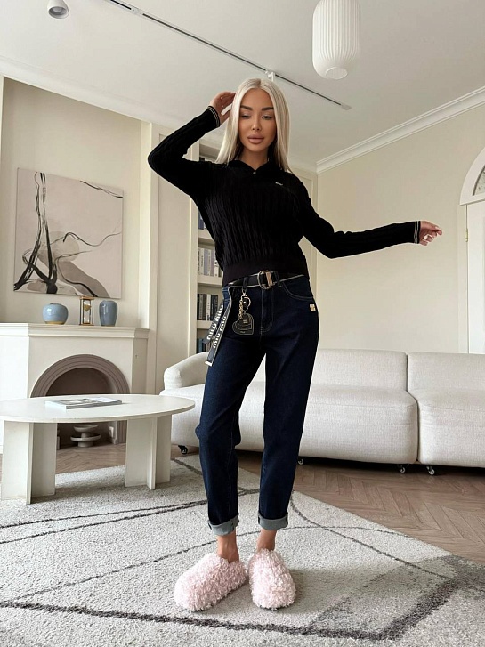 Женские синие джинсы MIU MIU