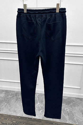 Мужские спортивные штаны Bottega Veneta - Navy / Green   