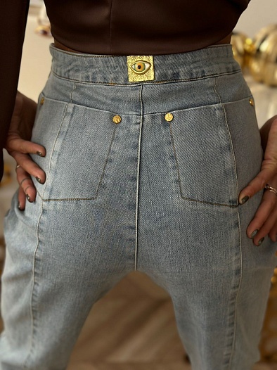 Женские синие джинсы Schiaparelli   