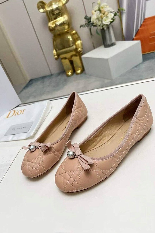 Женские балетки Dior Ballet - Beige
