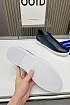 Синие кожаные кроссовки Ermenegildo Zegna