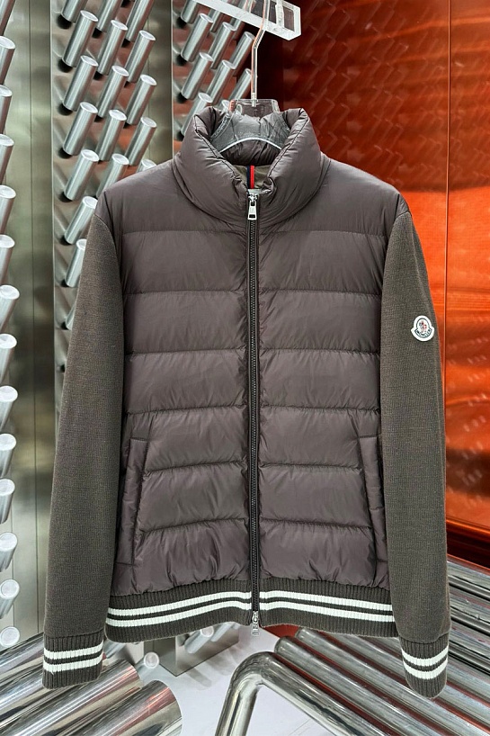 Куртка Moncler logo-applique - Brown