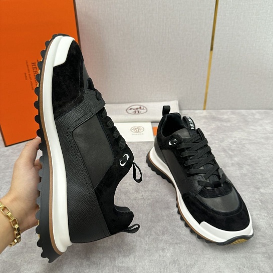 Мужские кроссовки Hermes Leader - Black