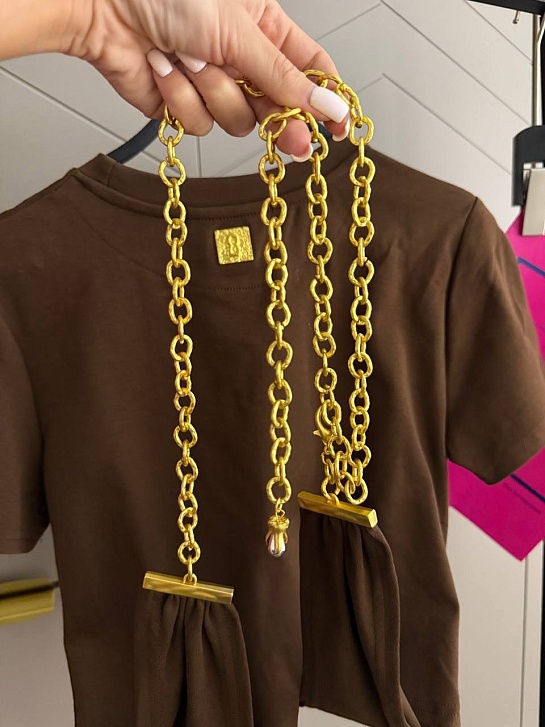 Женская базовая футболка Schiaparelli premium - Brown